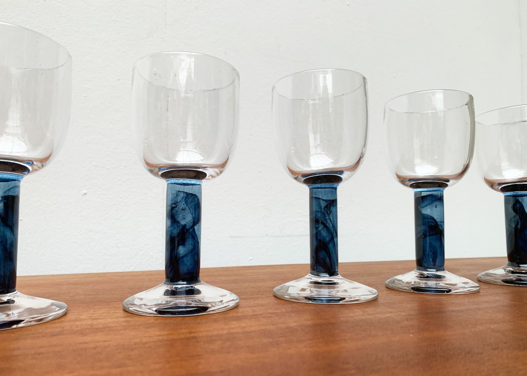 German Wine Glasses by Regina Kaufmann for Glashagen Hütte, Set of 6