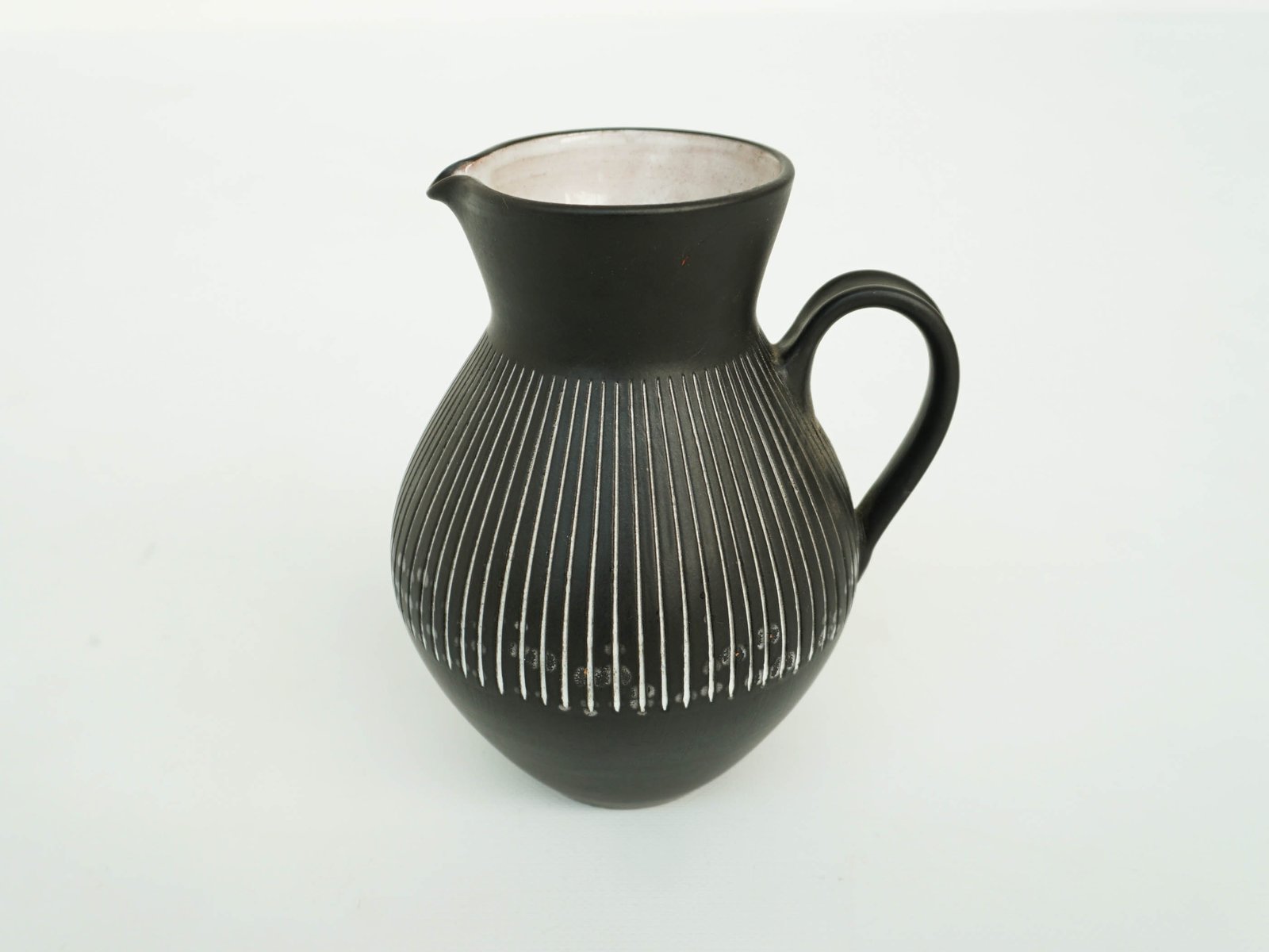 VASO BROCCA CON manico art deco in porcellana maculato, grande 1940 EUR 34,80 - FR