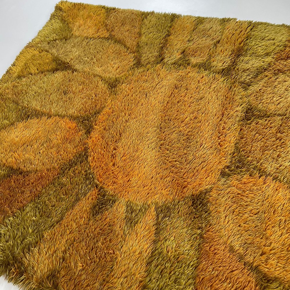 Scandinavian Rya Rug by Ritva Potila for Finnrya Oy AB, 1950 for sale