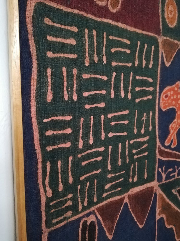 African Sadza Batik Tapestry, 1940 for sale at Pamono