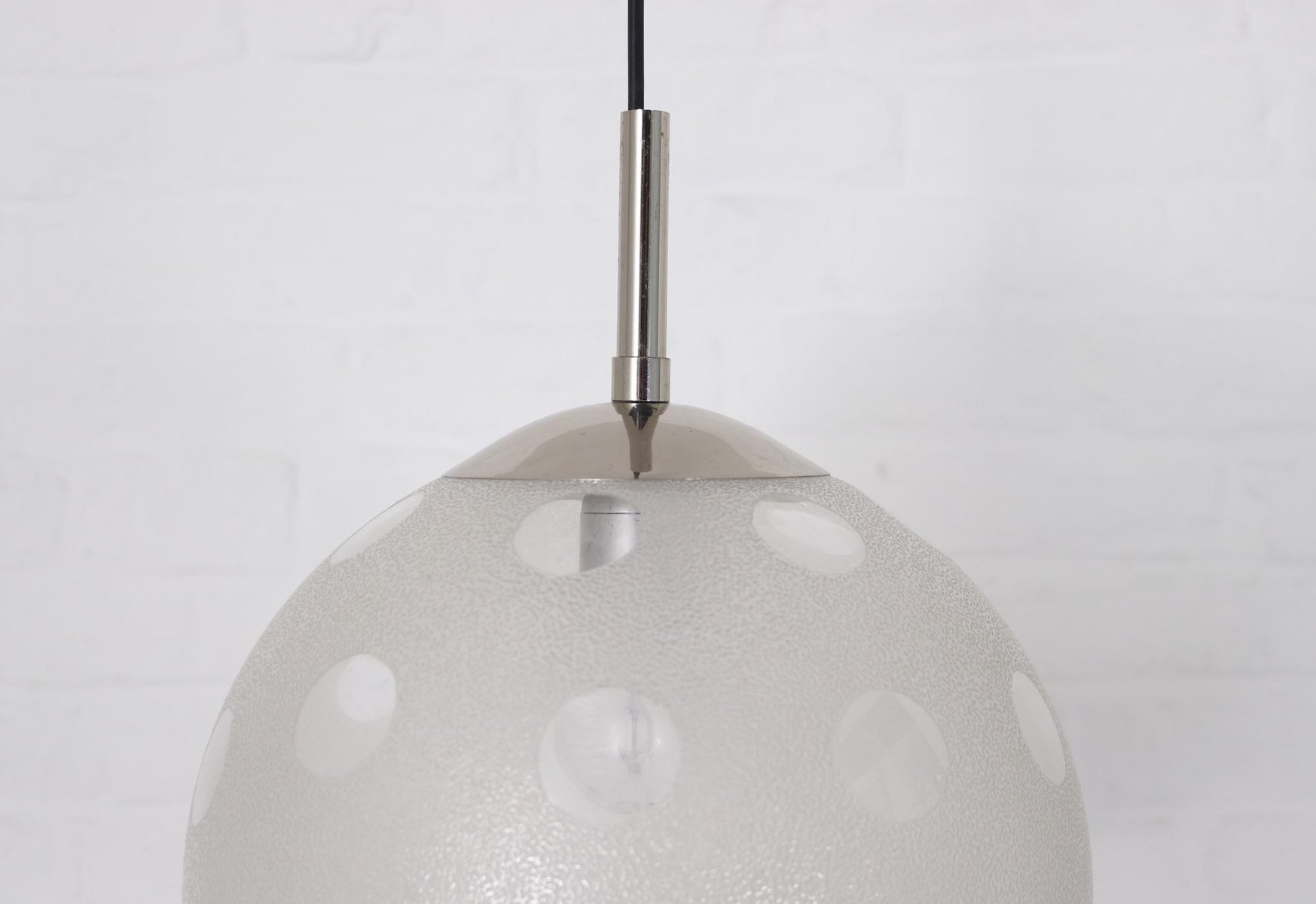 Frosted Glass Hanging Globe for sale at Pamono