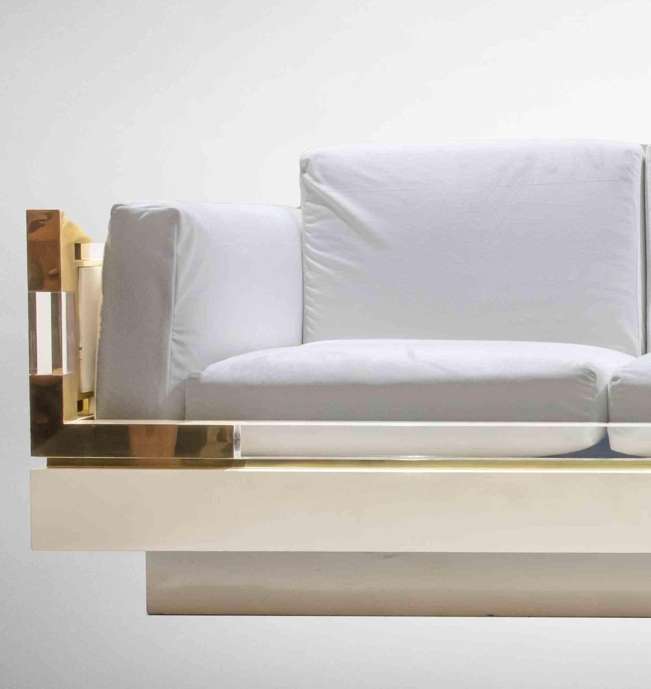 Vintage White Sofa by Charles Hollis Jones, 1970s for sale at Pamono