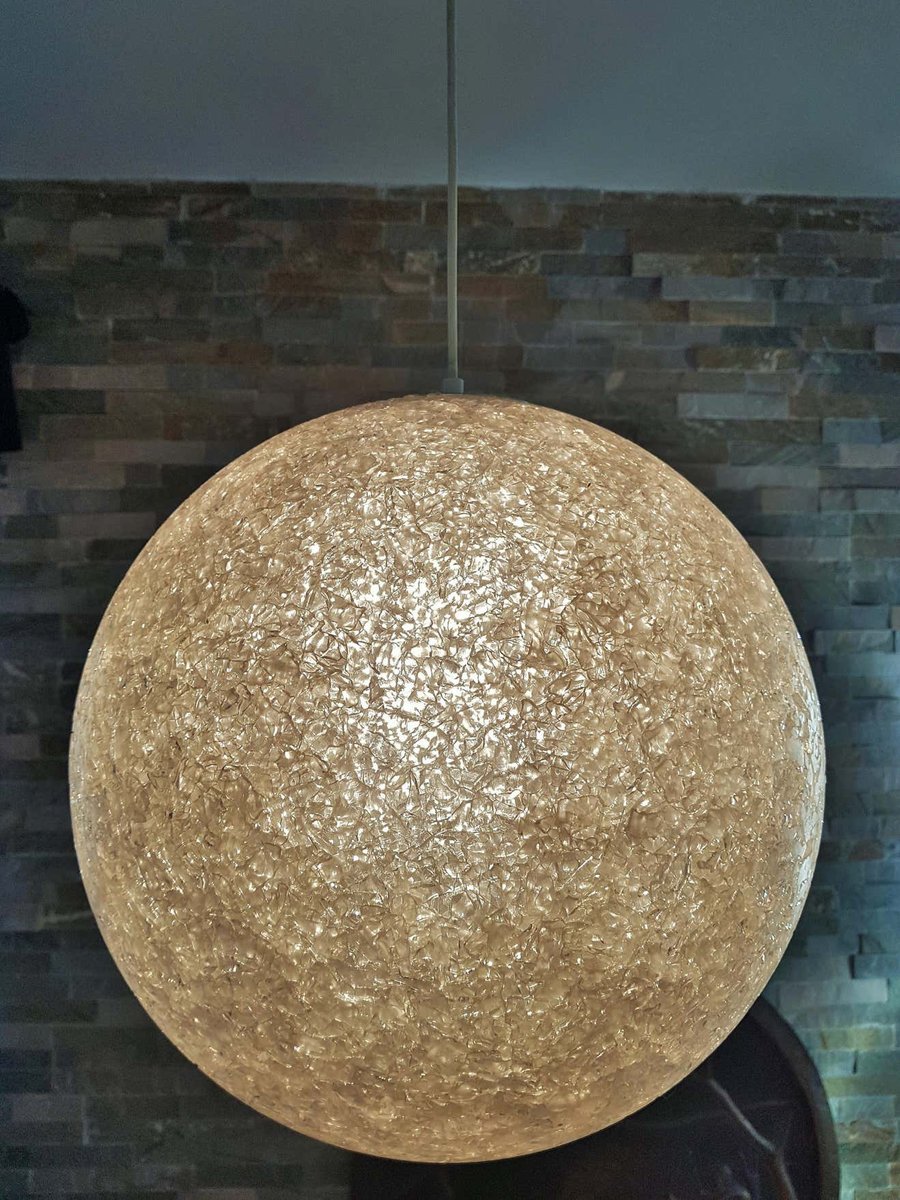 Spherical Pendant Light, 1960s for sale at Pamono