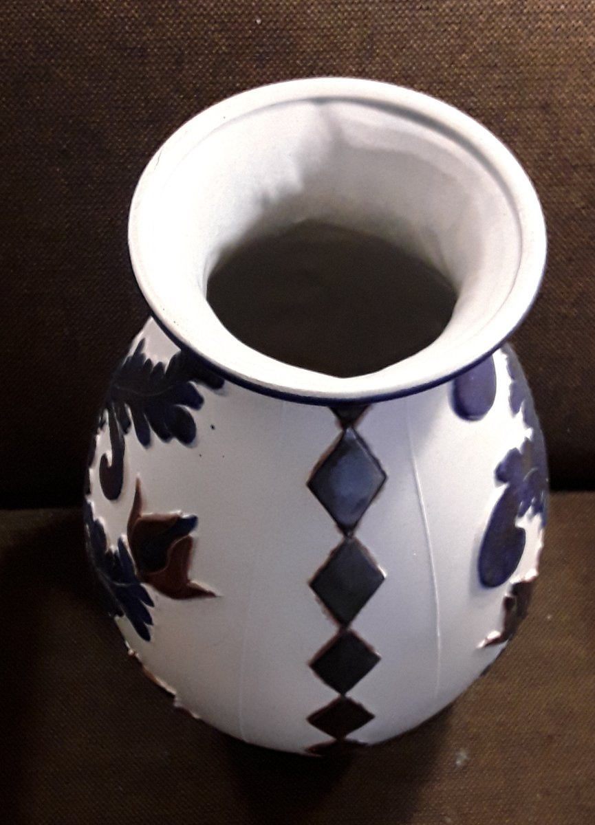 Vase de Plancher Vintage en Céramique de KnödgenEdelkeramik, Allemagne