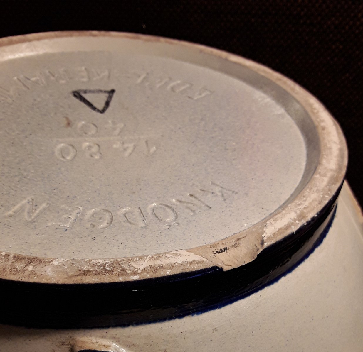 Vase de Plancher Vintage en Céramique de KnödgenEdelkeramik, Allemagne