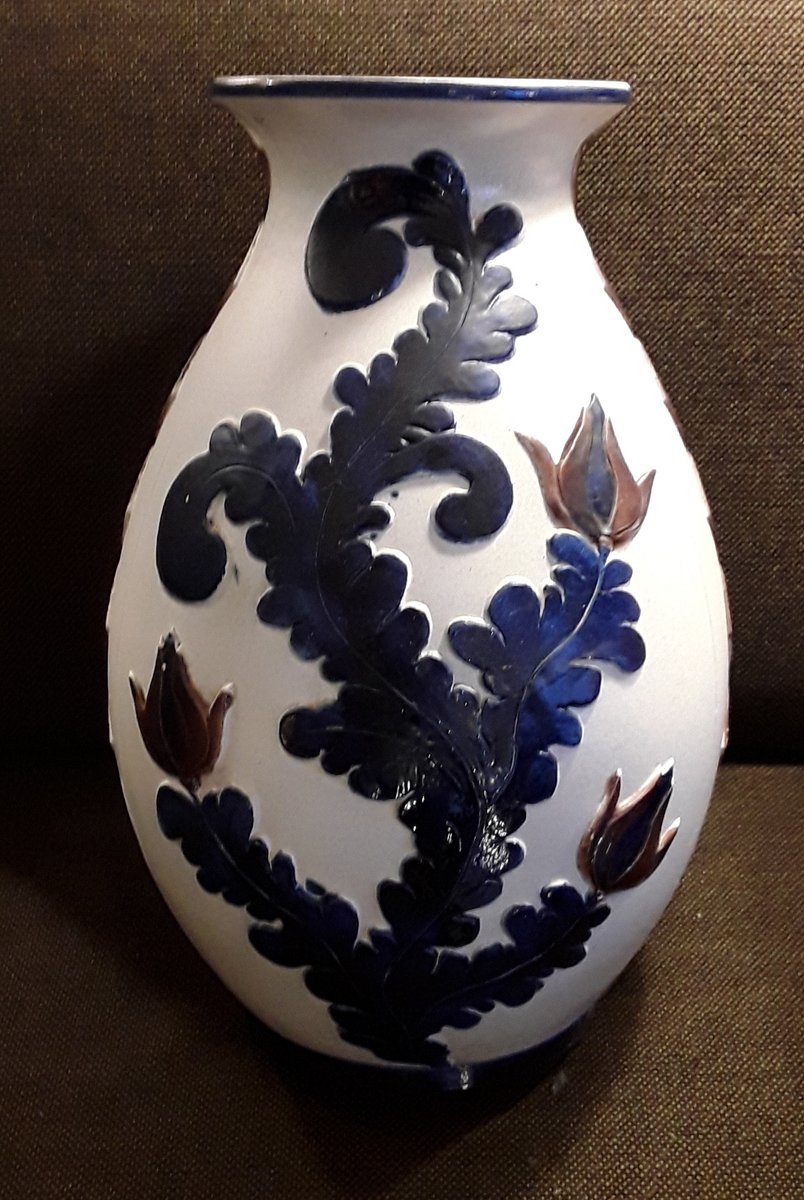 Vase de Plancher Vintage en Céramique de KnödgenEdelkeramik, Allemagne