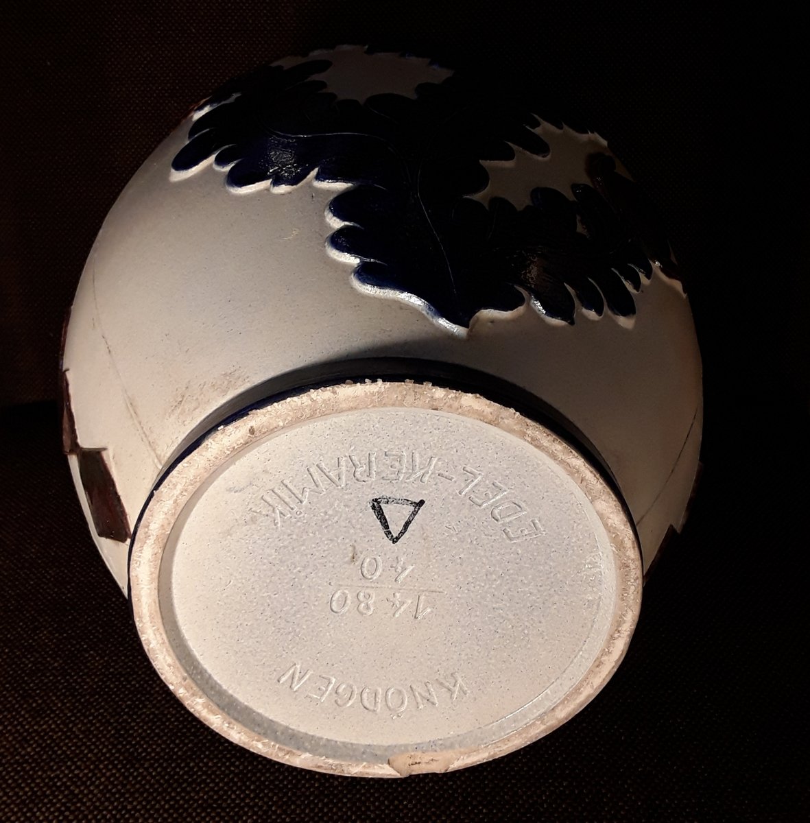 Vase de Plancher Vintage en Céramique de KnödgenEdelkeramik, Allemagne