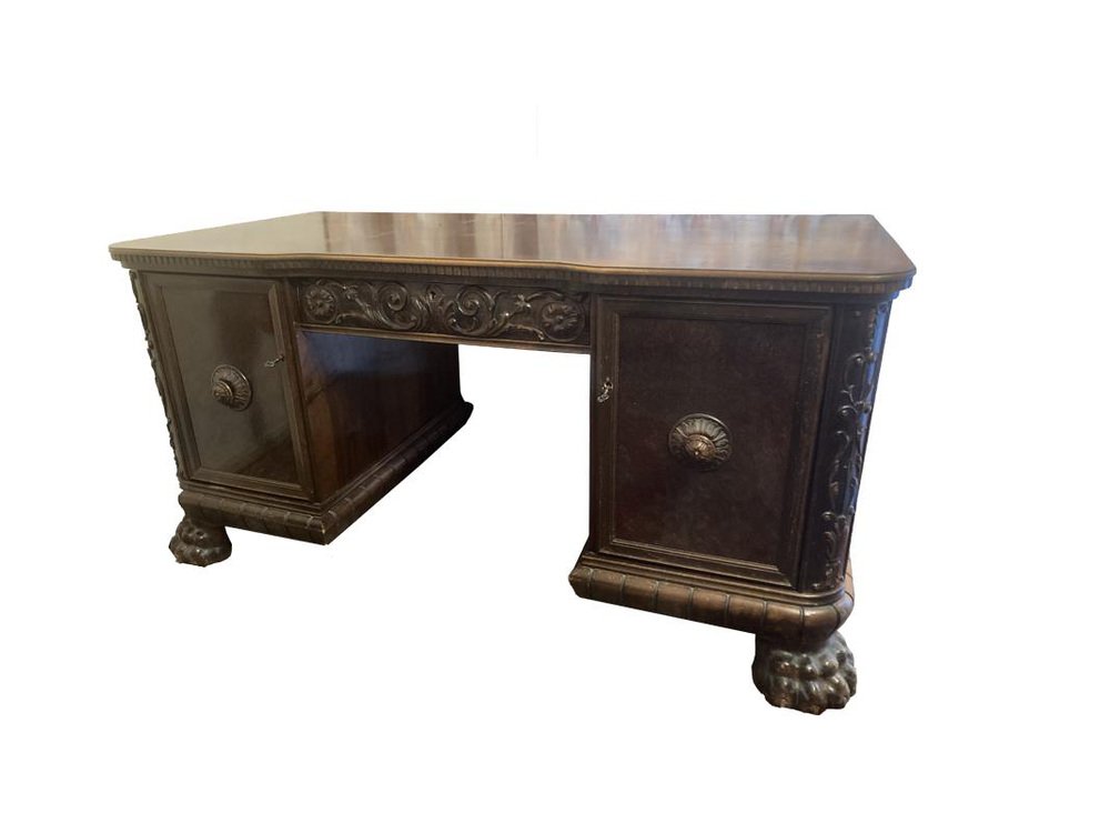 Antique Wood Desk for sale at Pamono
