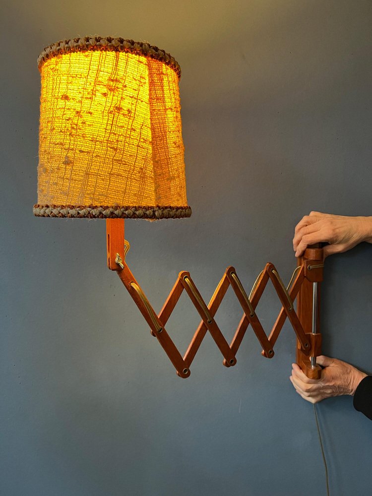 Vintage Retro MidCentury Modern Scissor Lamp for sale at Pamono