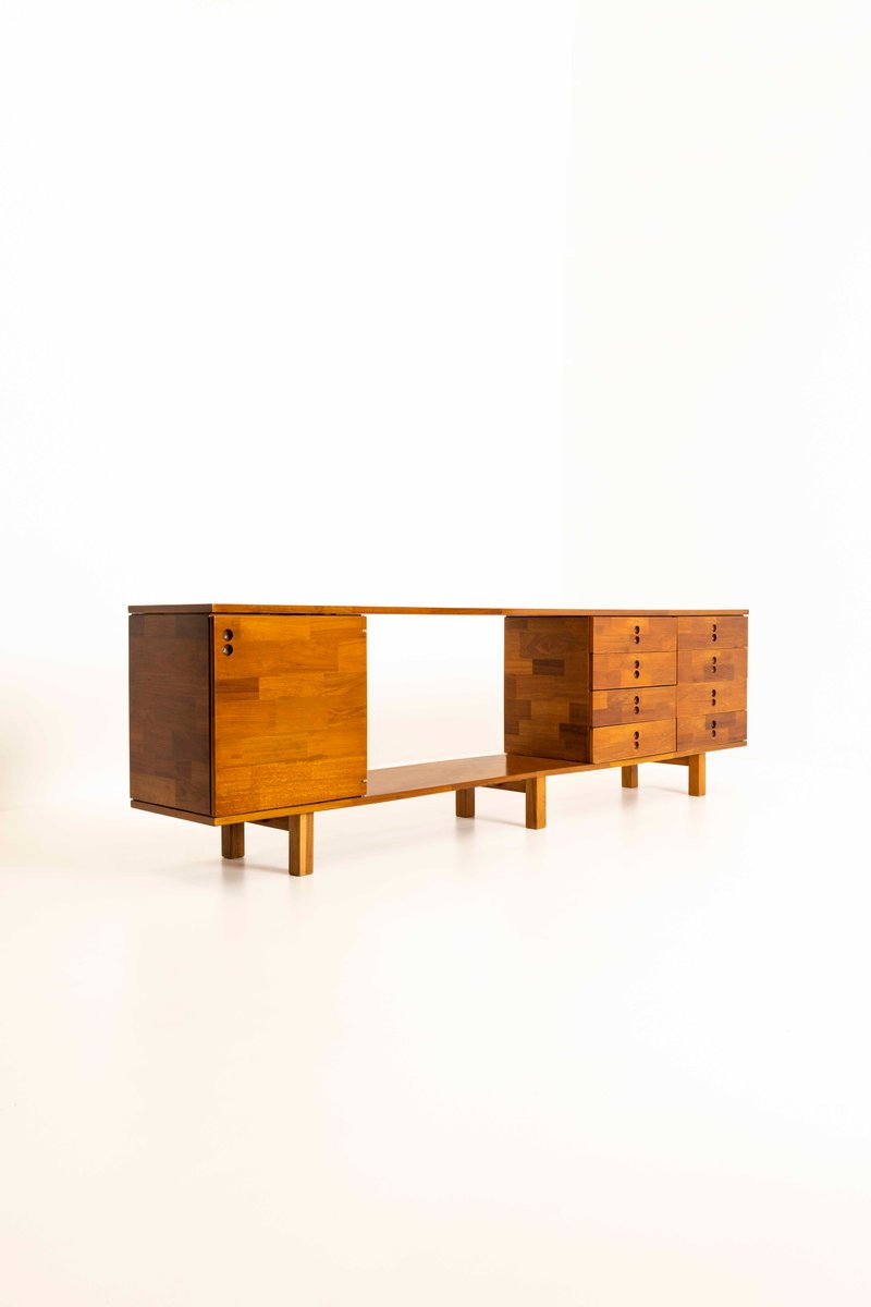 Brazilian Imbuia Wood Sideboard by Zalszupin for L’atelier, 1960s