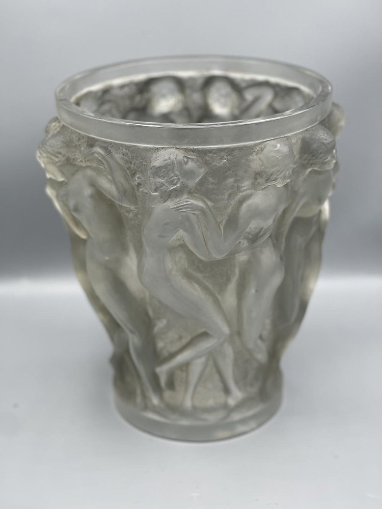 Bacchantes Vase by René Lalique, 1940 for sale at Pamono