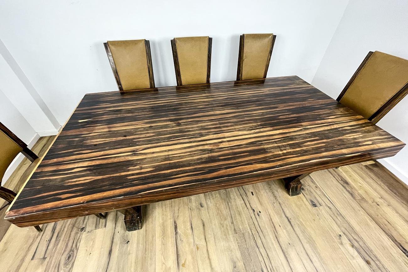 Art Deco Extendable Dining Table in Makassar for sale at Pamono