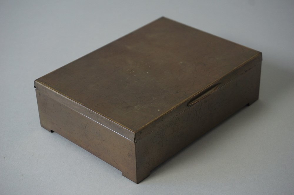 Bauhaus Brass Cigar Box from Erhard & Söhne for sale at Pamono