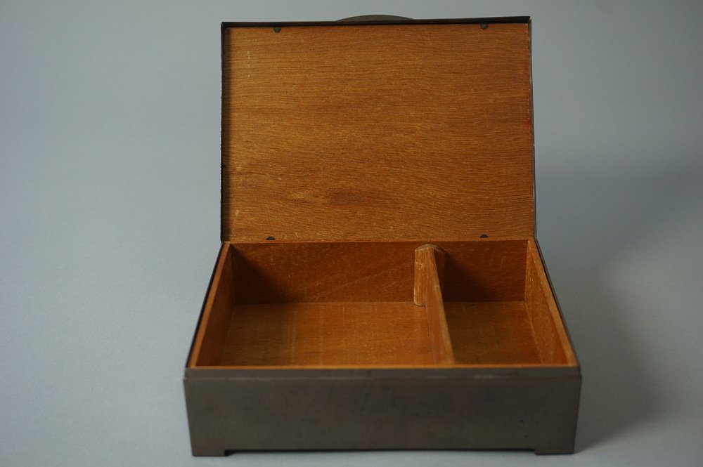 Bauhaus Brass Cigar Box from Erhard & Söhne for sale at Pamono