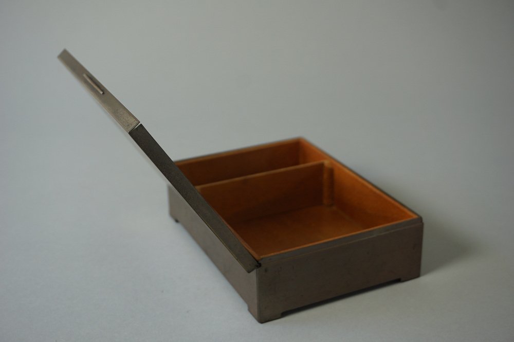 Bauhaus Brass Cigar Box from Erhard & Söhne for sale at Pamono