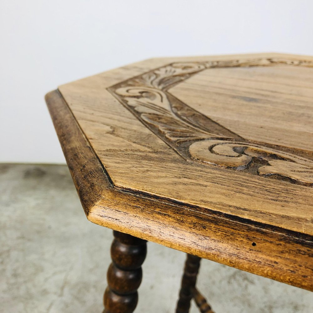 Antique Wood Carving Table for sale at Pamono