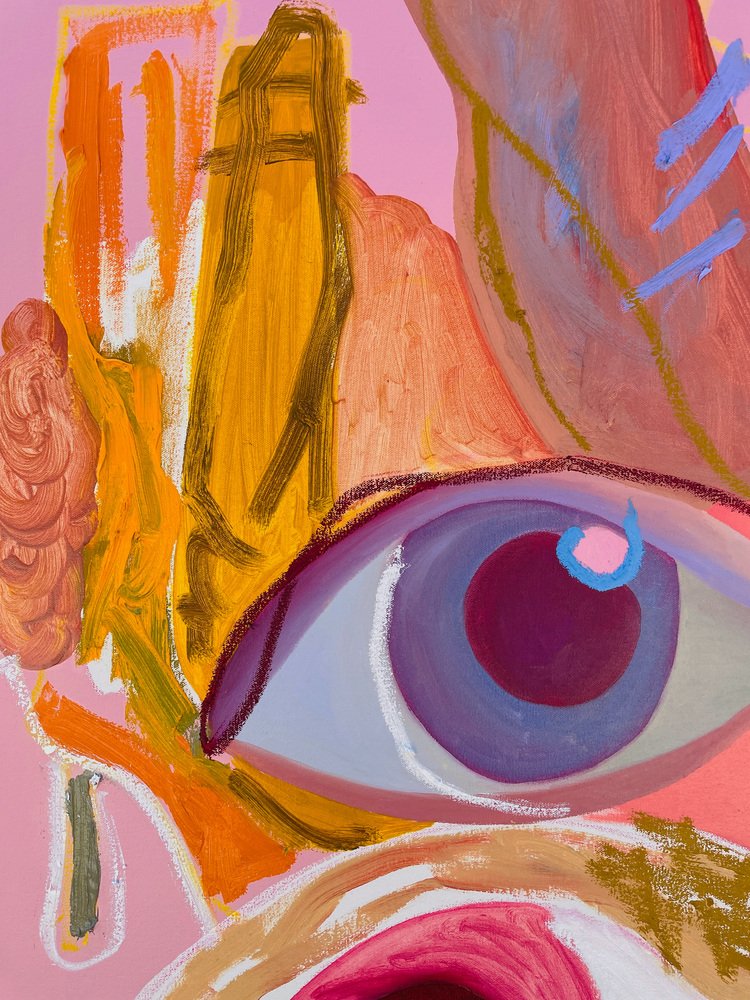 Katie Eraser, Did You Really Mean What You Said?, Oil on Canvas for