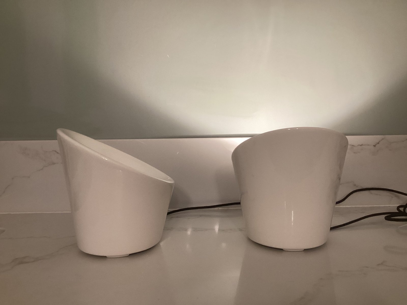 Ceramic Bedside Table Lamps from Habitat, 1990s, Set of 2 for sale at