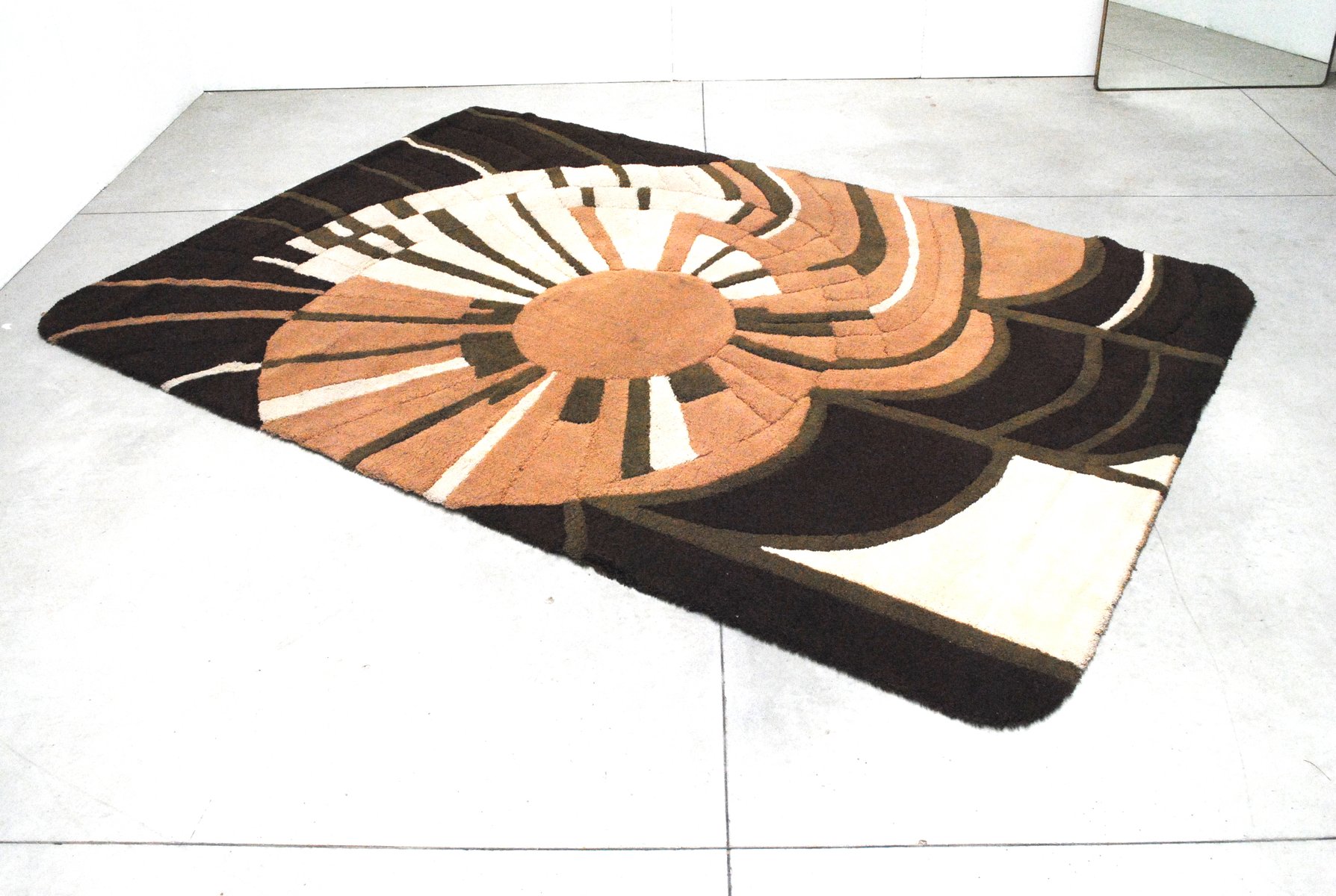 Vintage German Wool Rug from Dralon, 1970s for sale at Pamono