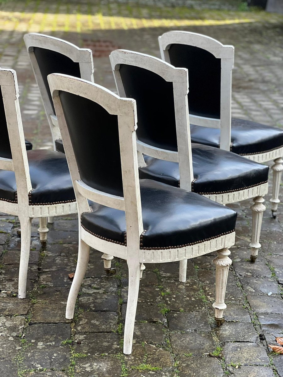 French Dining Chairs, Set of 6 for sale at Pamono