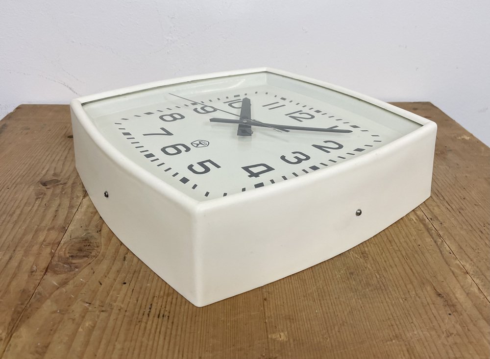 Miniature Horloge De Bureau Vintage Soviétique En Cristal - URSS Années 70-80 - Fonctionne Mais à Nettoyer