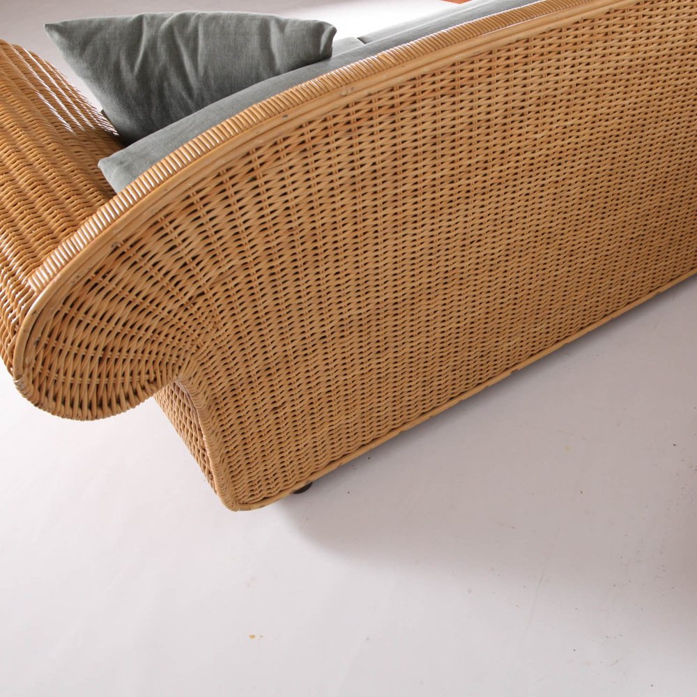 Vintage Rattan Sofa for sale at Pamono