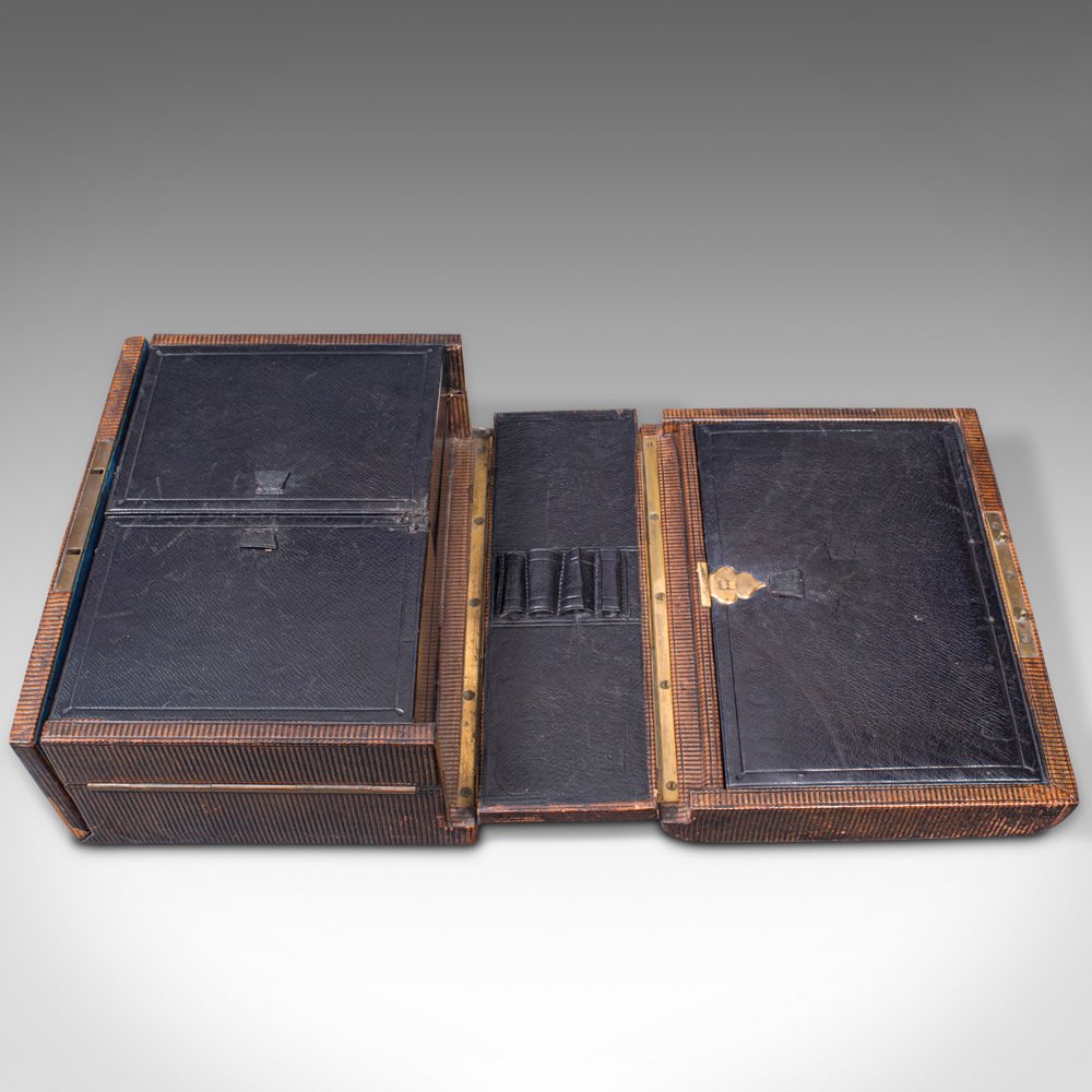 Antique English Travelling Vanity Box for sale at Pamono