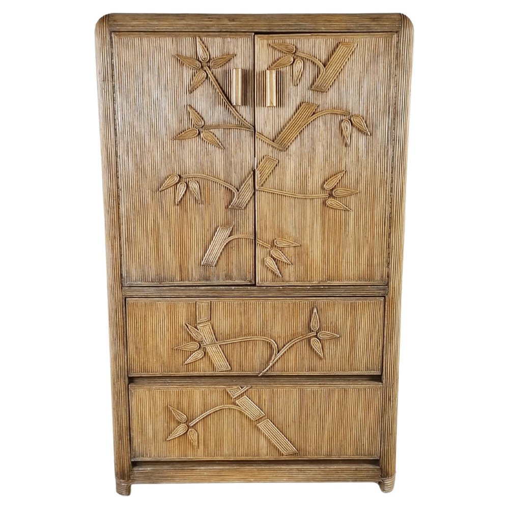 Vintage Schrank aus Bambus, 1970er bei Pamono kaufen