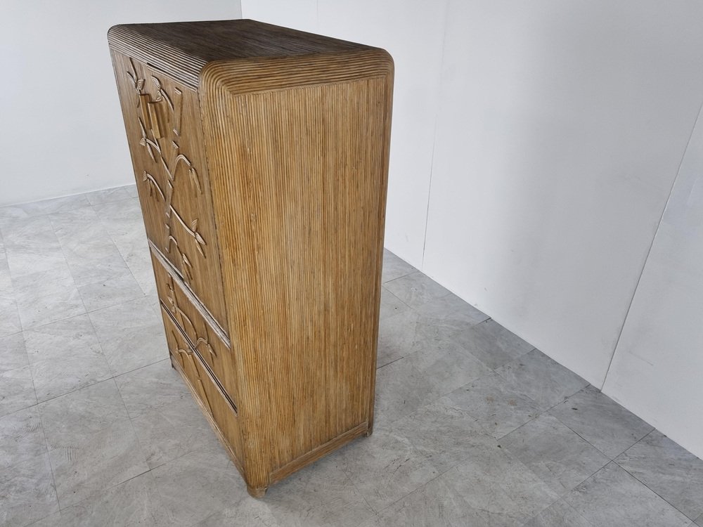 Vintage Schrank aus Bambus, 1970er bei Pamono kaufen