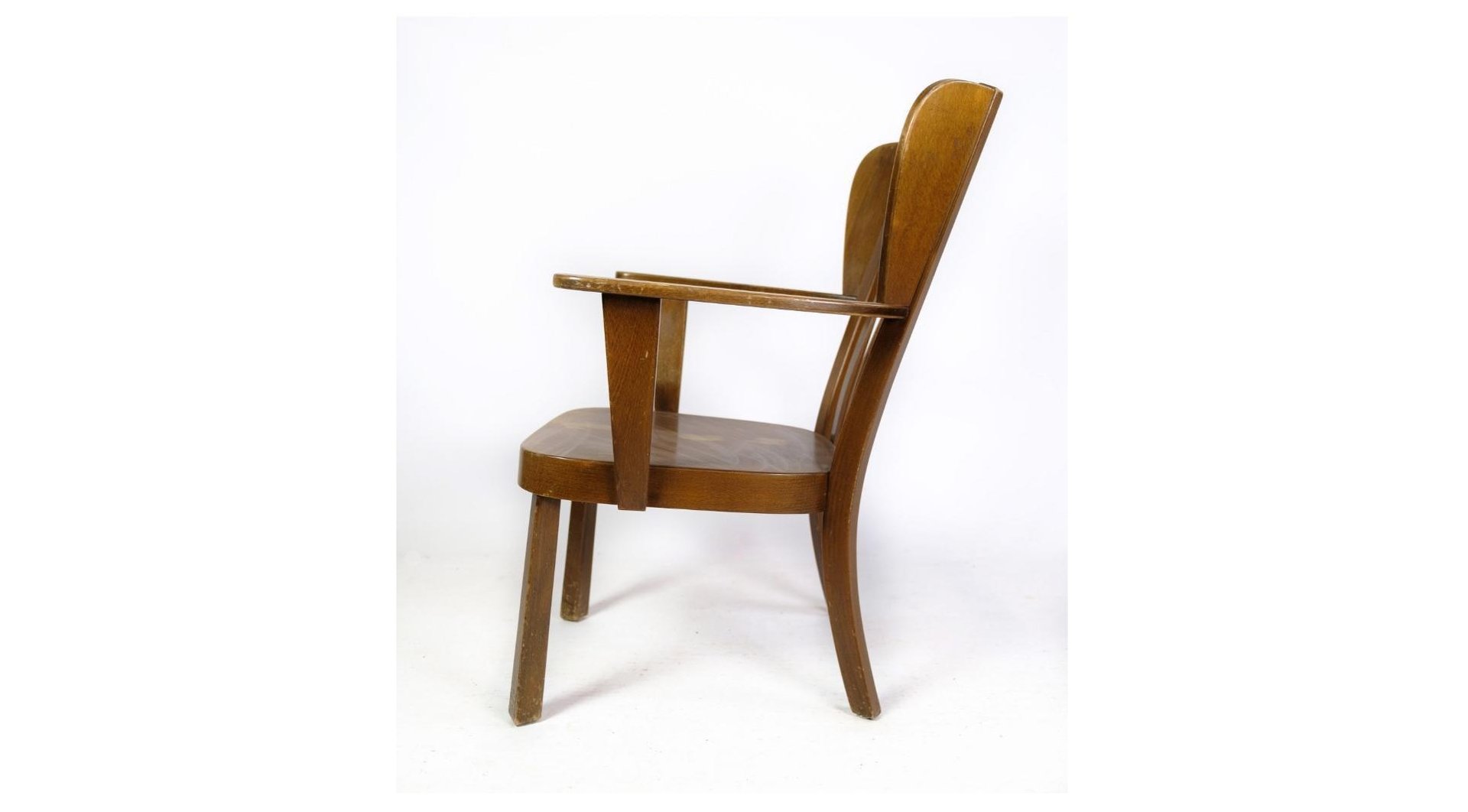 Stained Beech Wood Canada Model 2252 Chair by Søren Hansen for sale at Pamono