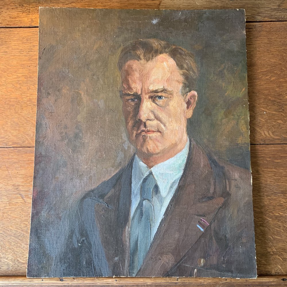 Leopold Muller, Portrait of Man, 20thcentury, Oil on Panel for sale at