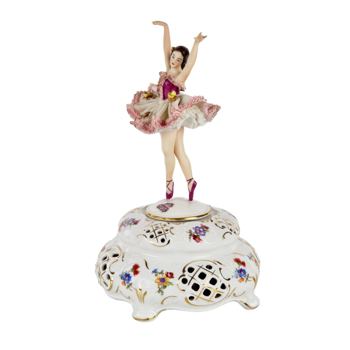 Porcelain Musical Figurine of Ballerina for sale at Pamono