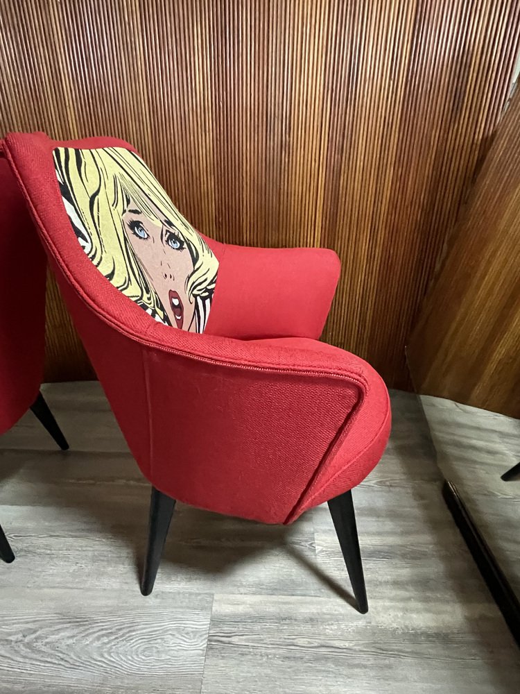 Pop Art Armchairs, 1950s, Set of 2 for sale at Pamono