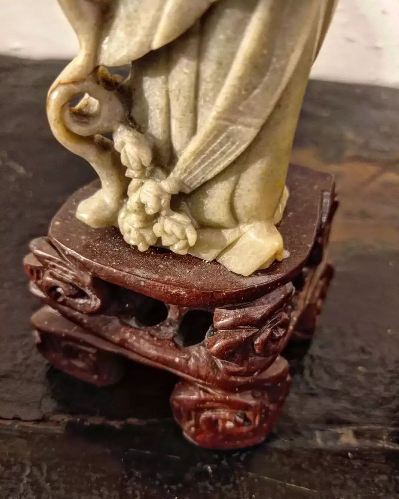 Antique Jade Figurines, Set of 2 for sale at Pamono