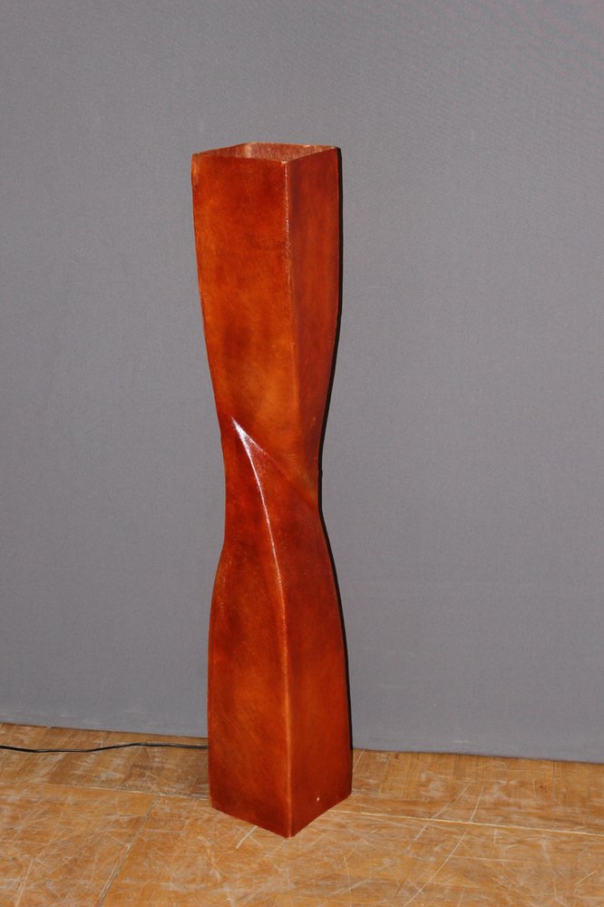 Vintage Orange Fiberglass Floor Lamp for sale at Pamono