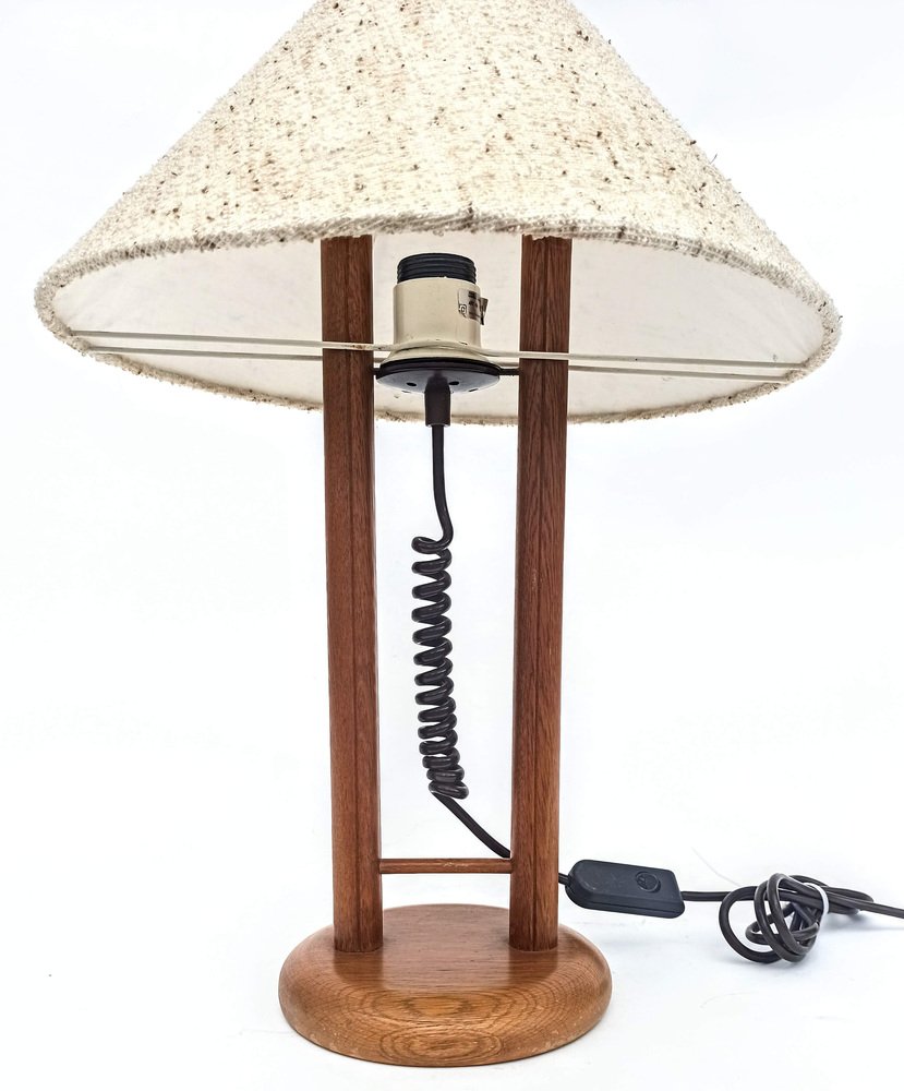 MidCentury Modern Wooden Table Lamp for sale at Pamono