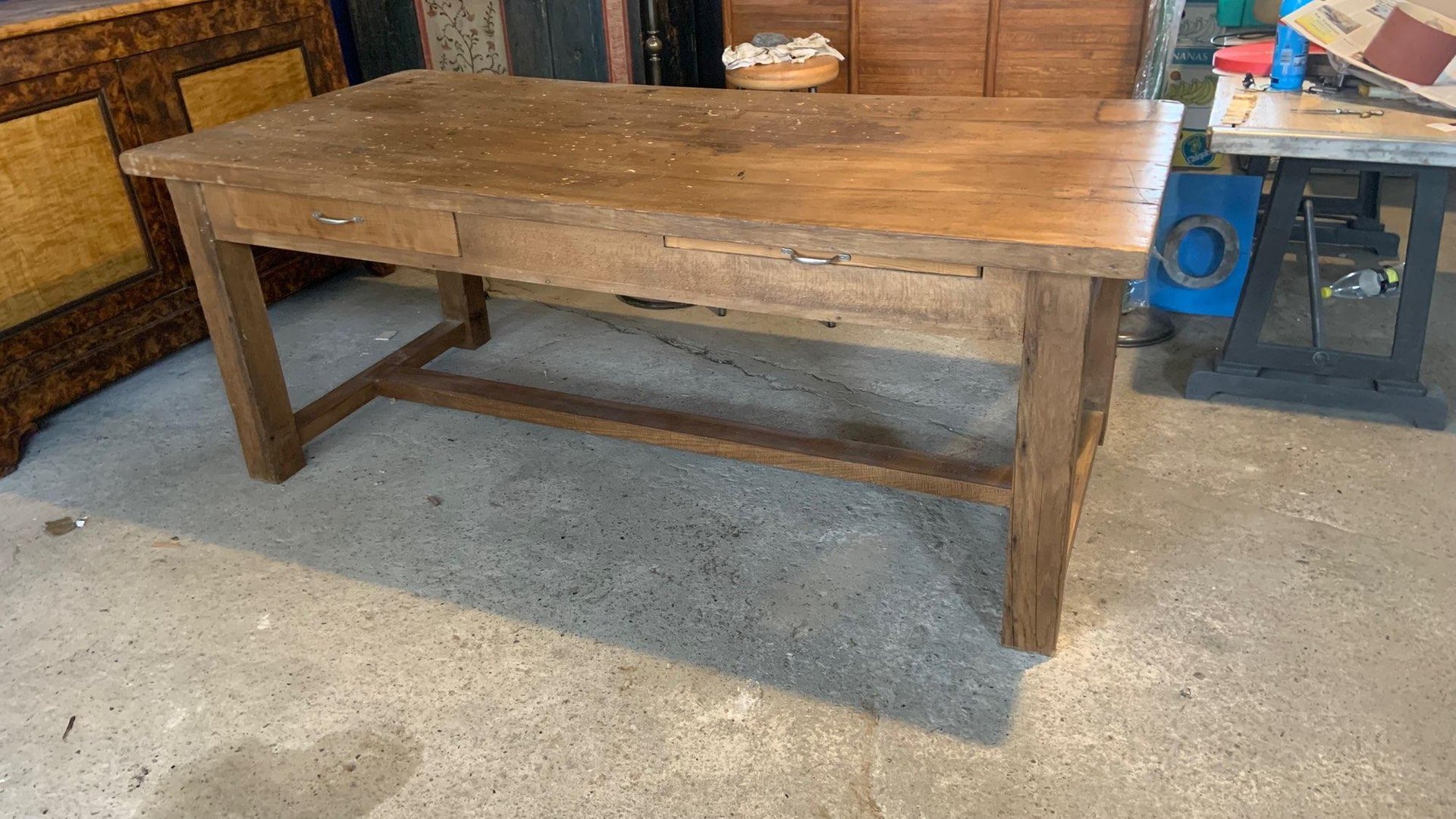 vintage beech work table MHR-1285868