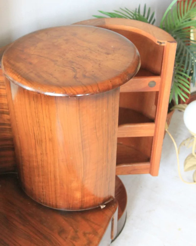 Art Deco Mirrored Bedroom Vanity Dressing Table by Shrager Brothers