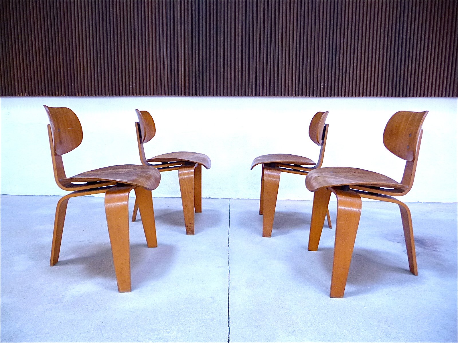 German SE 42 Dining Chairs by Egon Eiermann for Wilde & Spieth, 1949, Set of 4 for sale at Pamono