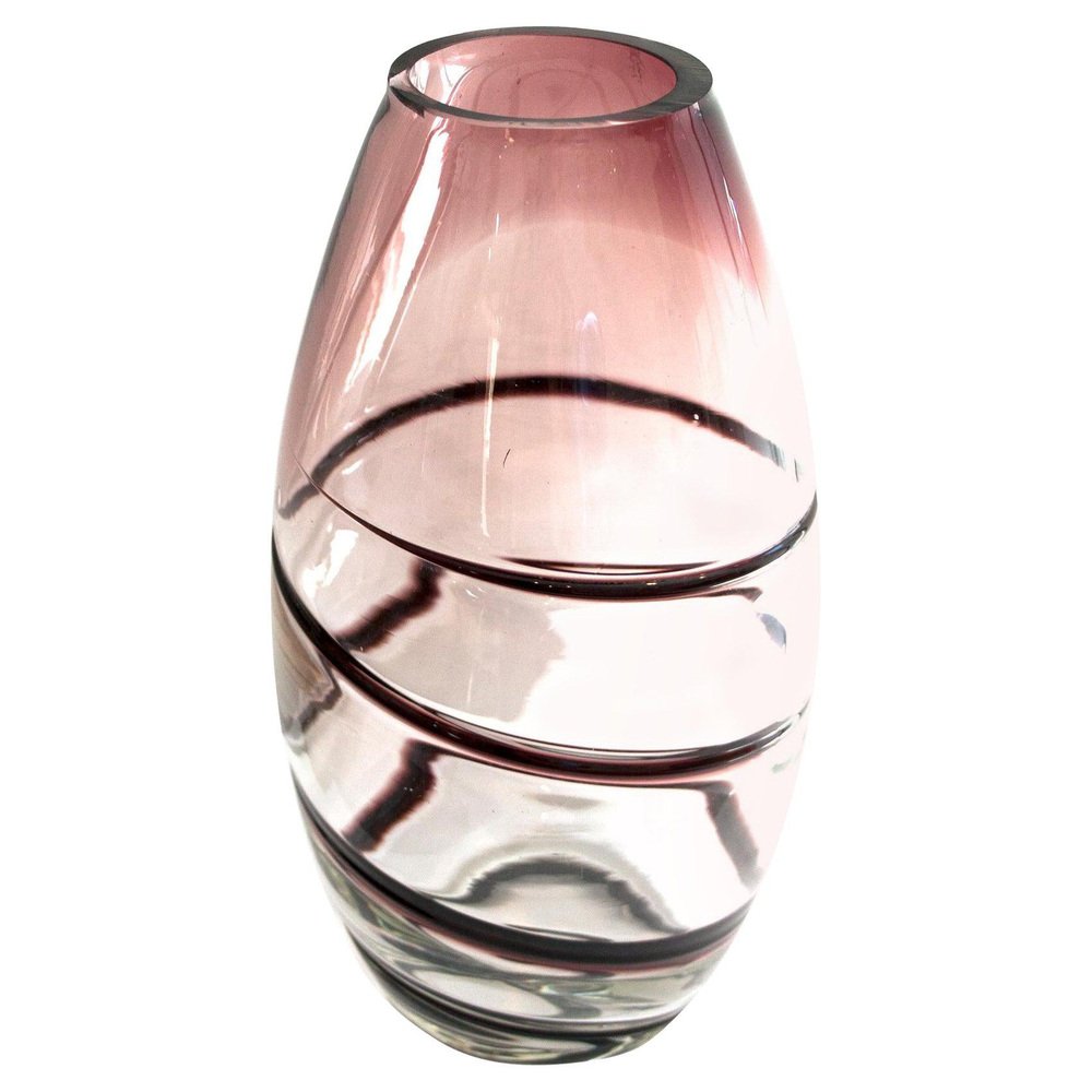 MidCentury Modern Purple Murano Glass Vase, Italy, 1960 for sale at Pamono