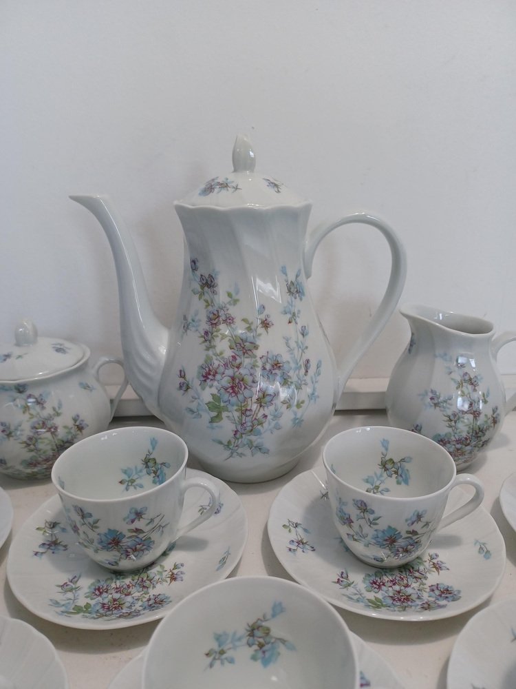 Model Gabrielle Limoges Porcelain Coffee Service Set from Bernardaud