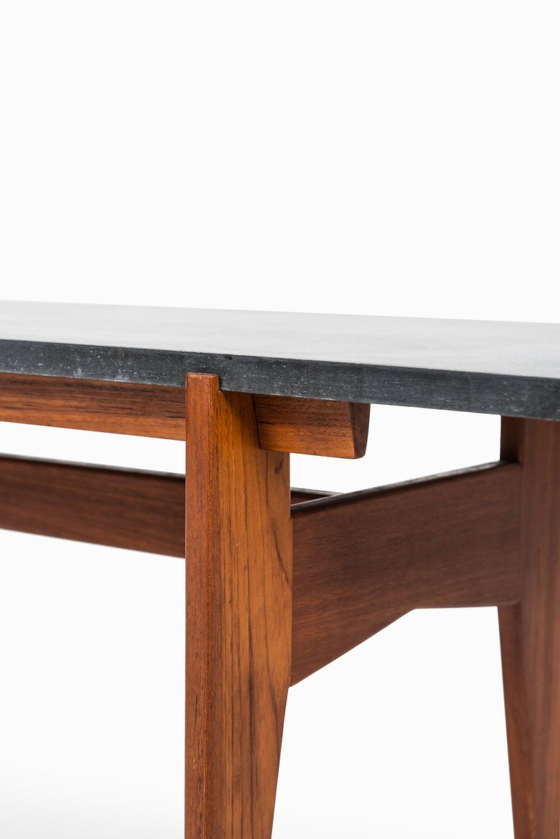 Swedish Teak Black Granite Coffee Table From Hans Agne Jakobsson Swedish Teak Black Granite Coffee Table From Hans Agne Jakobsson 1960s