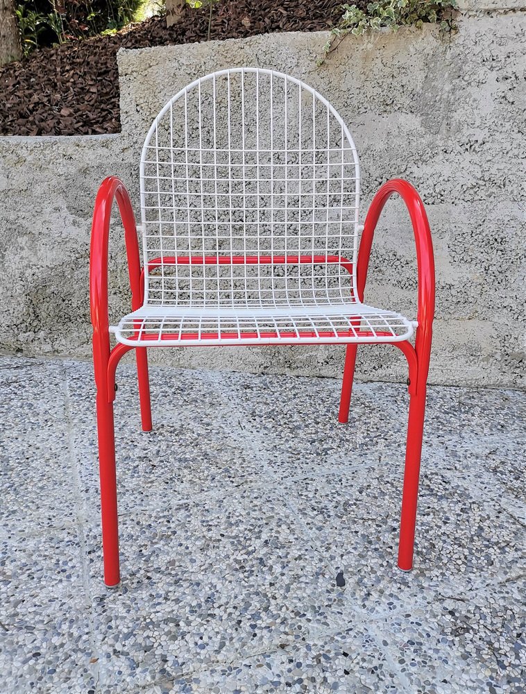 pop art metal garden chairs yugoslavia 1970s NKJ-1295580