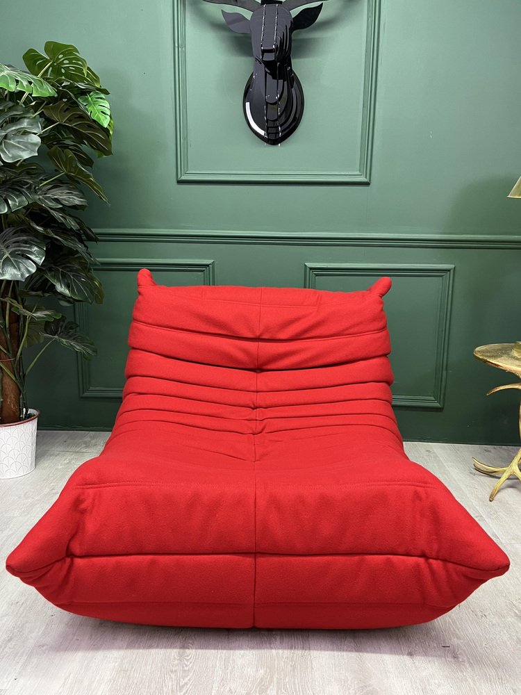 roset togo chaise longue in red from ligne roset CJF-1296088