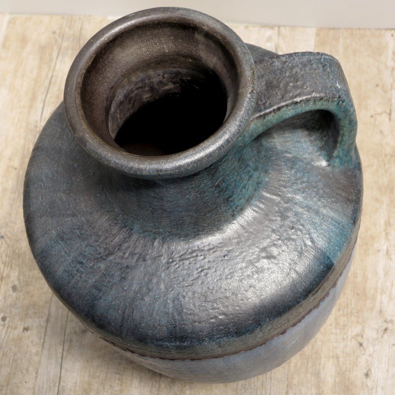 Grand Vase de Plancher Vintage avec Poignée par Glatzle pour Karlsruher