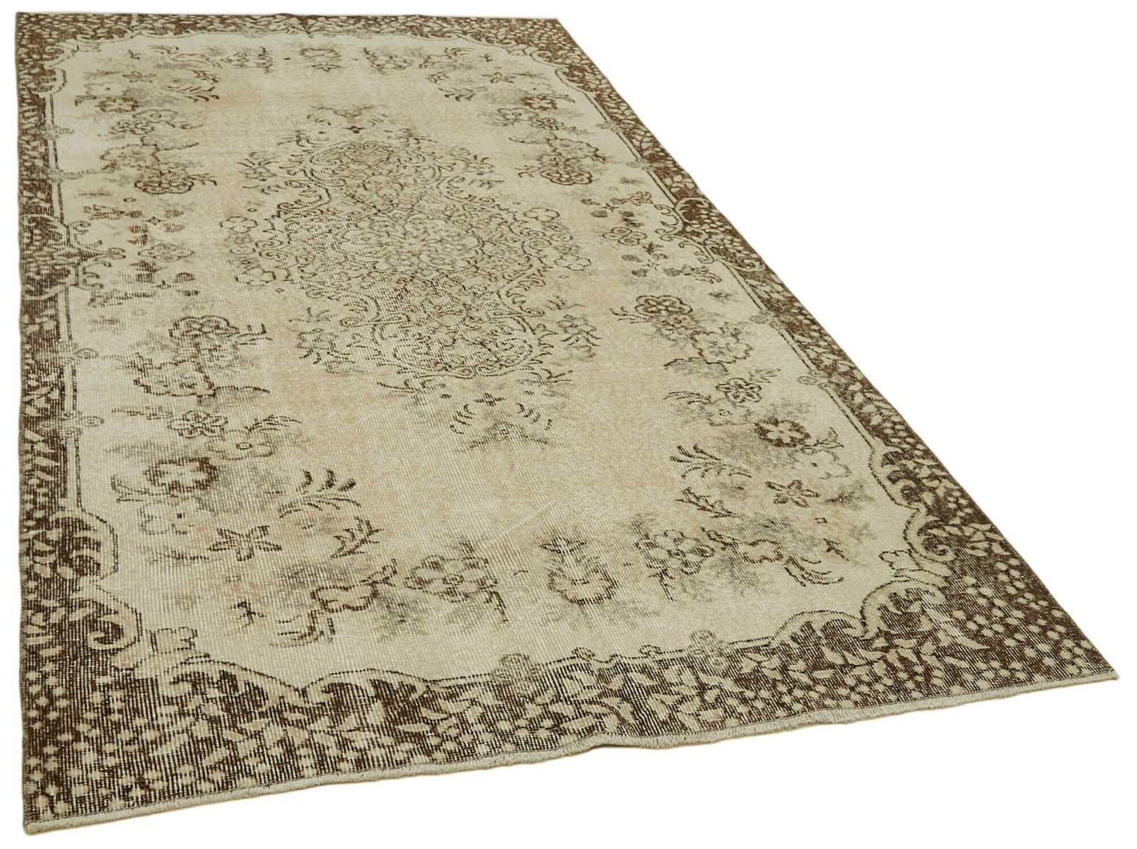 Vintage Turkish Beige Area Rug for sale at Pamono