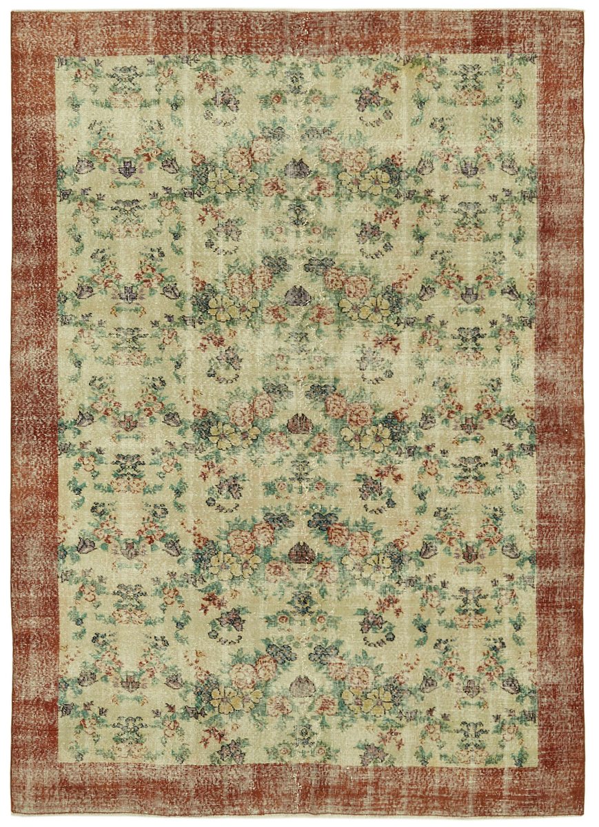 Vintage Turkish Beige Area Rug for sale at Pamono