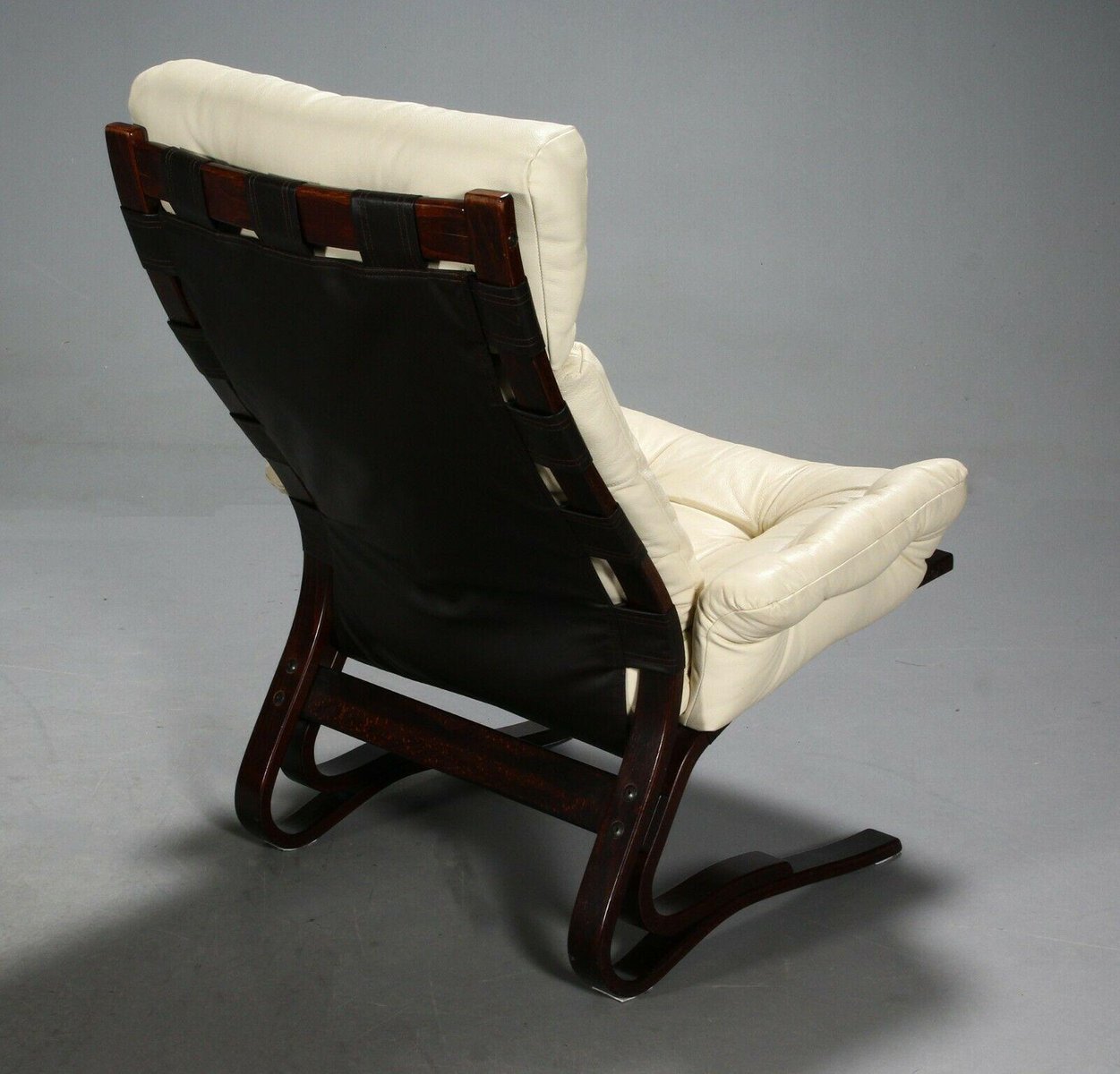 Vintage Norwegian Leather Lounge Chairs by Oddvin Rykken, Set of 2 for