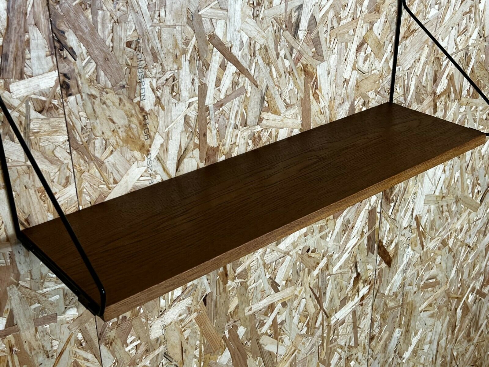 MidCentury Danish Oak String Wall Shelf from WHB for sale at Pamono