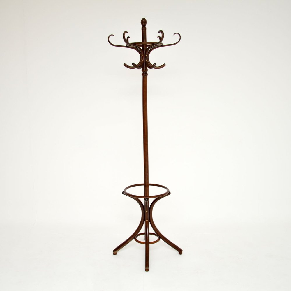 Antique Victorian Bentwood Hatstand and Coat Rack for sale at Pamono